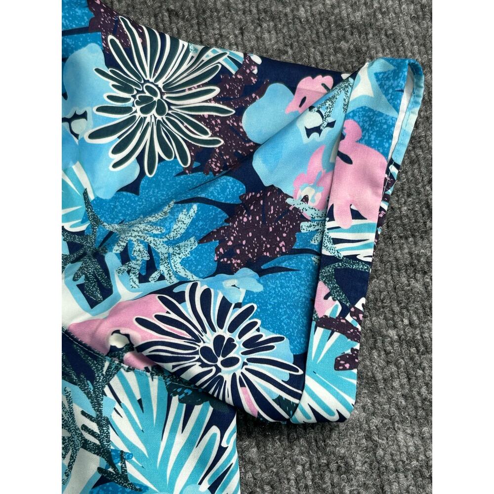Magellan Fish Gear Floral Fishing Dress Blue Pink Women's Large - Picture 6 of 12